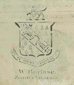 Crest of Arms of William Borlase