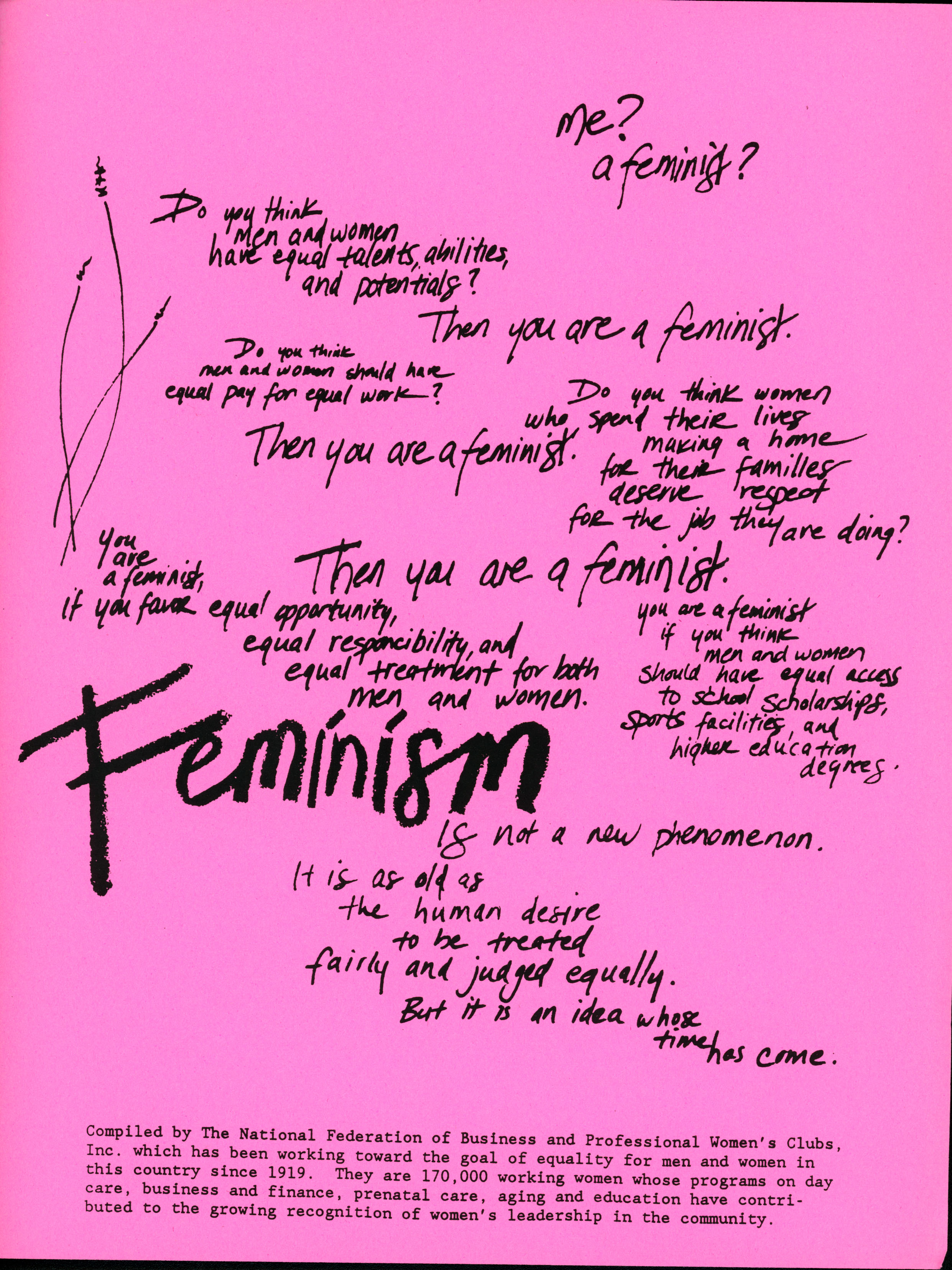 Feminism Flyer