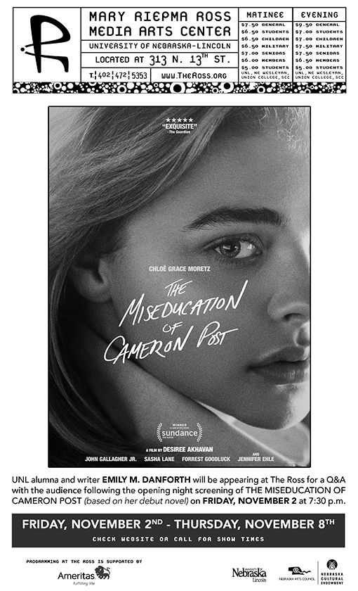 Flyer for The Miseducation of Cameron Post