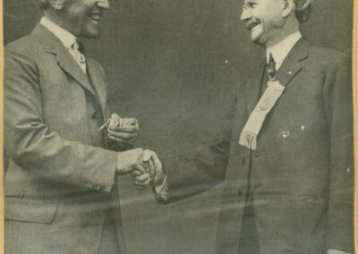 A black and white photograph of President-elect Wilson and Vice-President-elect Marshall